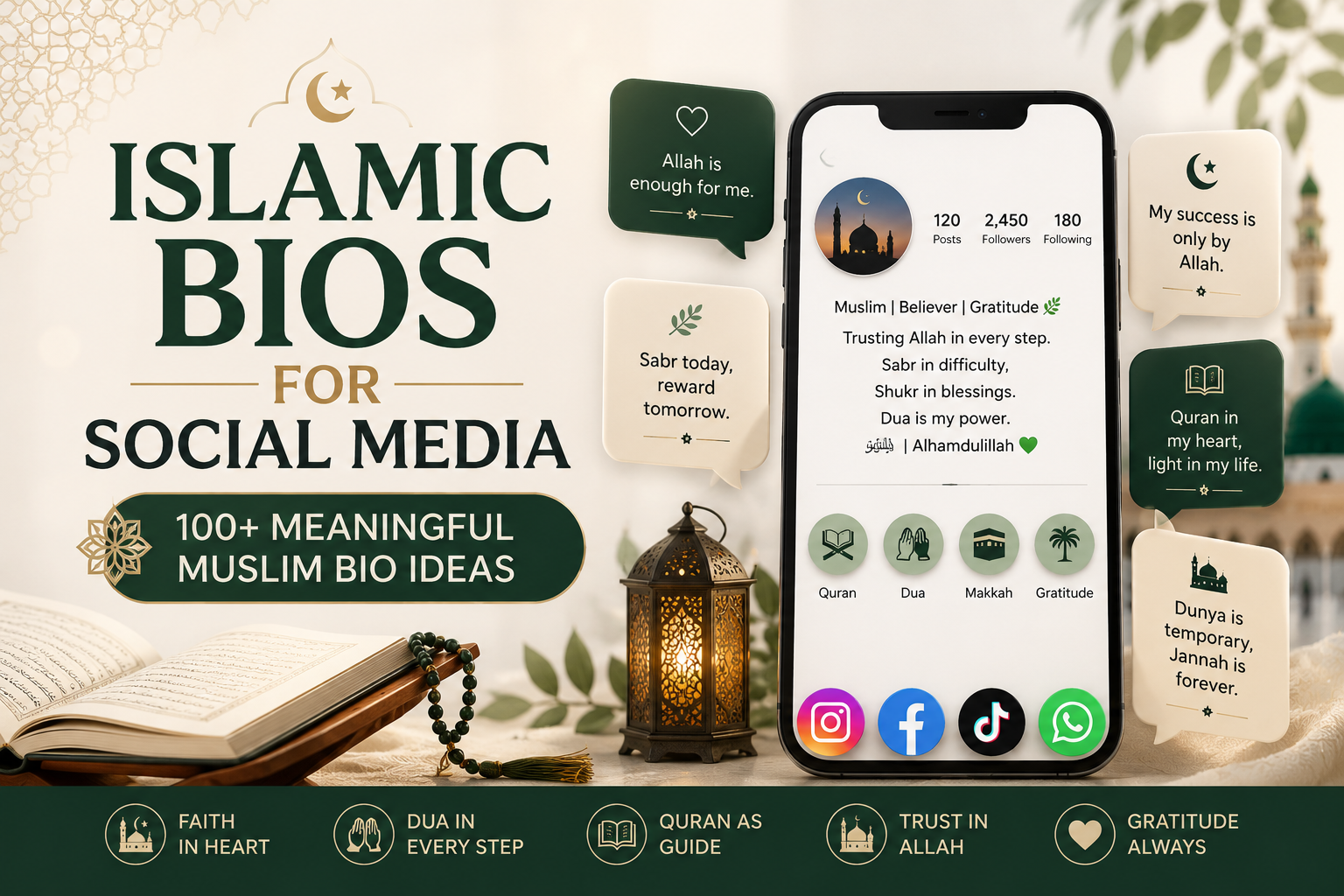 Islamic Bios for Social Media